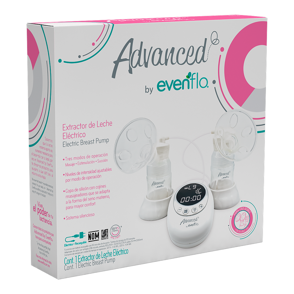 RECOLECTOR DE LECHE ELECTRICO DOBLE ADVANCED 