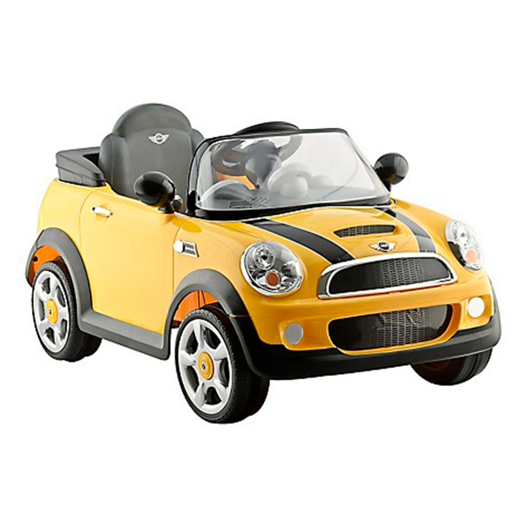 CARRITO ELECTRICO MINI COOPER AMARILLO