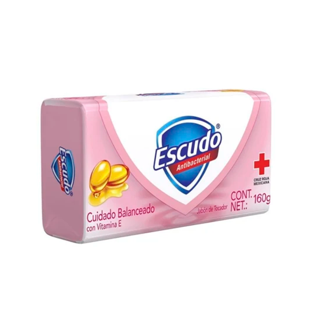 JABON ESCUDO VITAMINA E 160 GR PINK