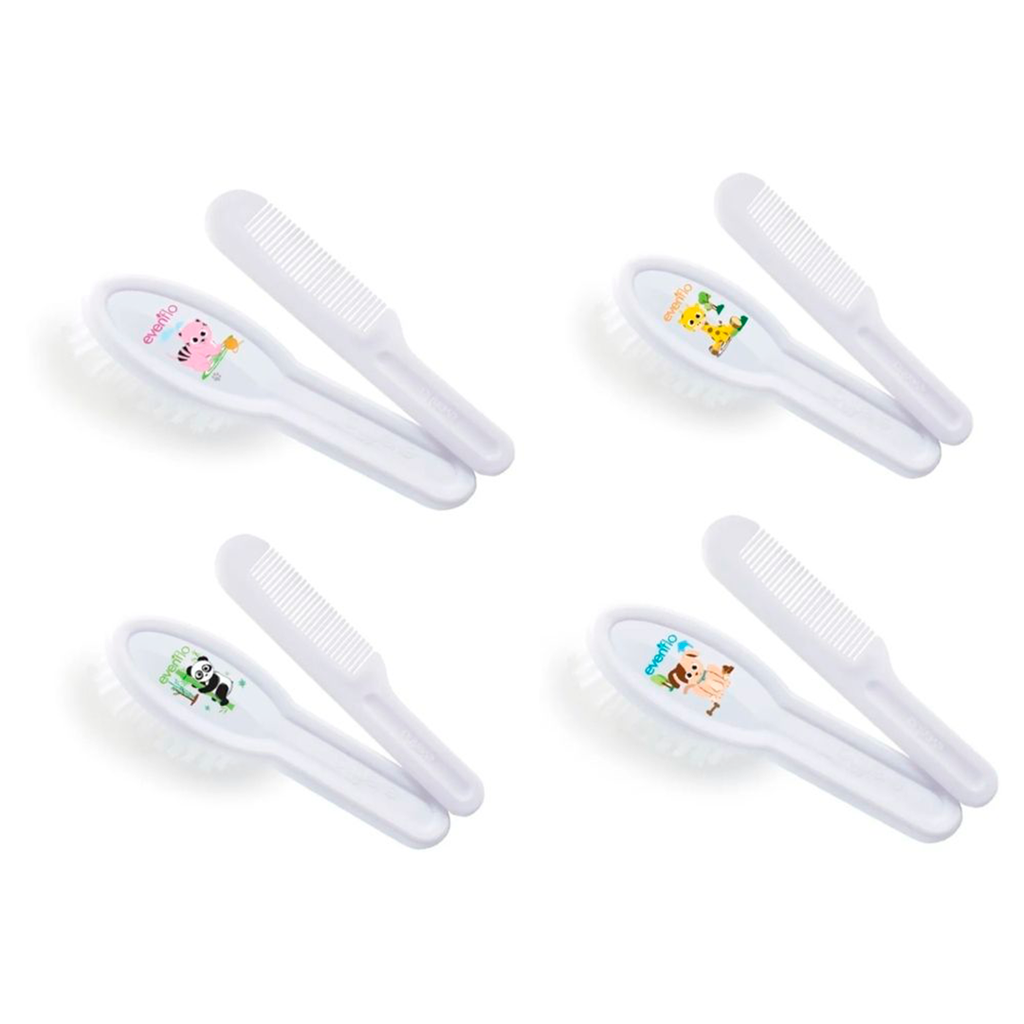 PEINE Y CEPILLO DECORADO