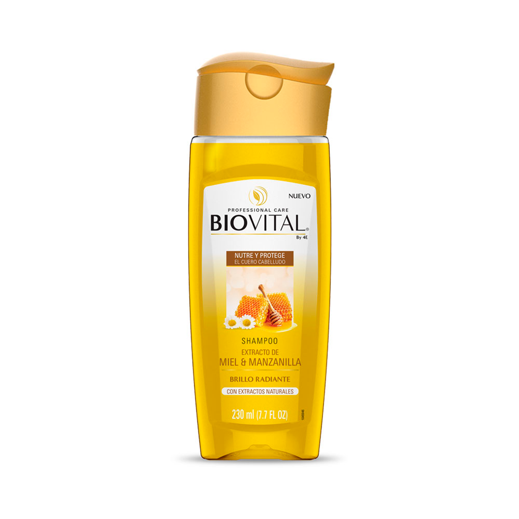 SHAMPOO BIOVITAL MIEL Y MANZANILLA 230ML 