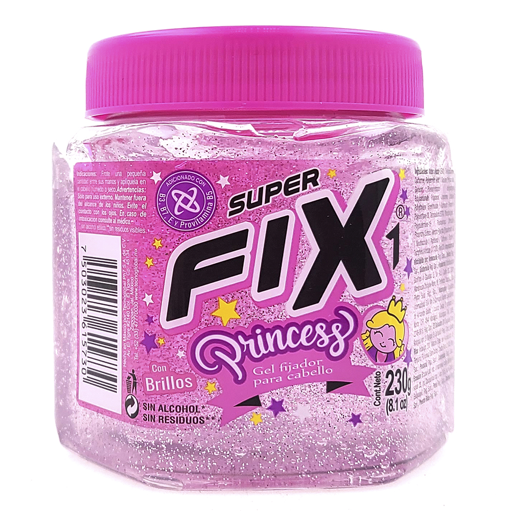 GEL FIJADOR PARA CABELLO PRINCESS SUPER FIX1 230G