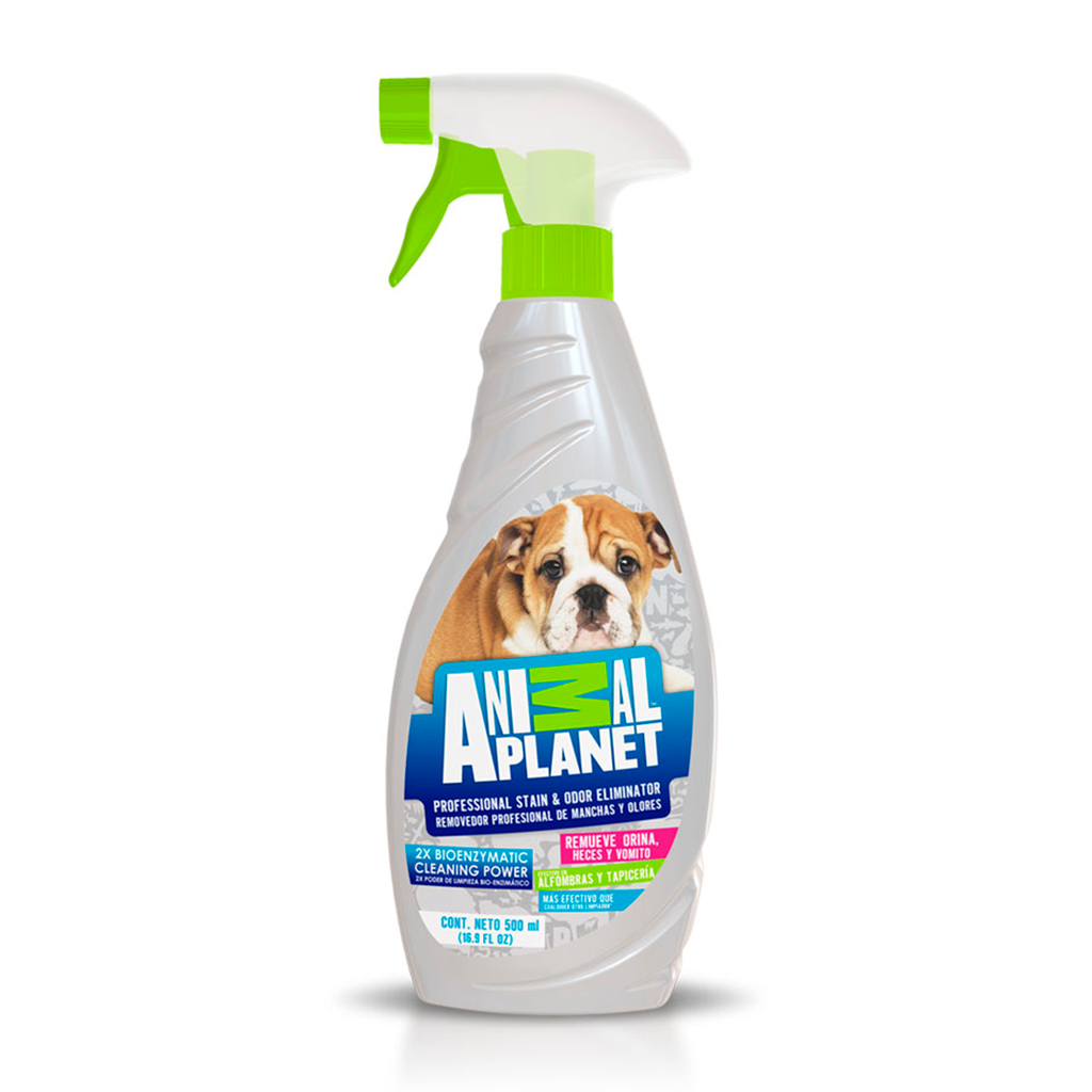 [E0347] ANIMAL PLANET ELIMINADOR PROFESIONAL DE MANCHAS Y OLORES  550ML