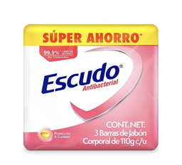 [E8900] JABON ESCUDO VITAMINA E PINK 110G 3PACK