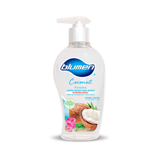 [E0518] JABON LIQUIDO BLUMEN COCONUT 221ML 
