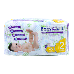 [D4302] PAÑALES BABY SOFT ETAPA 2/P 40U