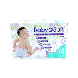 [D4304] PAÑALES BABY SOFT ETAPA 4/G 38U