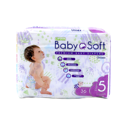 [D4305] PAÑALES BABY SOFT ETAPA 5/XG 36U