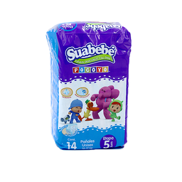 [D5305] PAÑALES SUABEBE POCOYO ETAPA 5/XL 14U