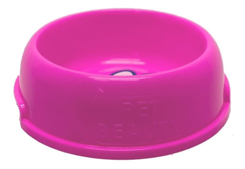 [E0184] PET PLATO ROSADO PEQUEÑO
