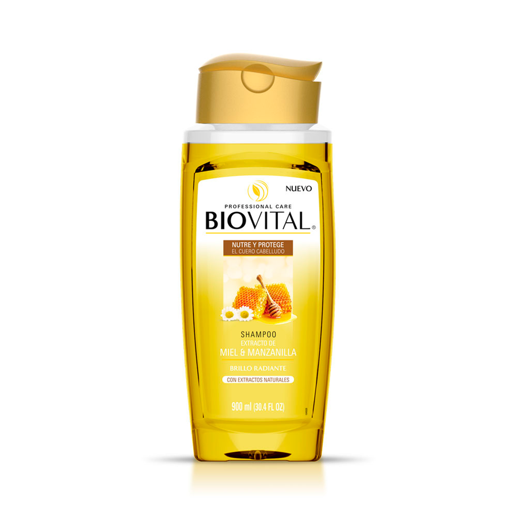 [E0775] SHAMPOO BIOVITAL MIEL Y MANZANILLA 900ML
