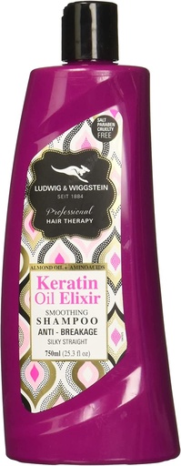 [E1052] SHAMPOO LUDWIG AND WIGGSTEIN KERATINA HEALING OIL 750ML