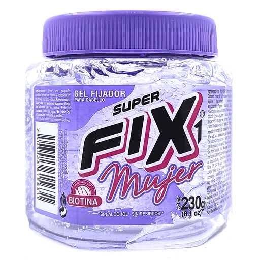 [TSF1563] GEL FIJADOR PARA CABELLO MUJER SUPER FIX1 230G