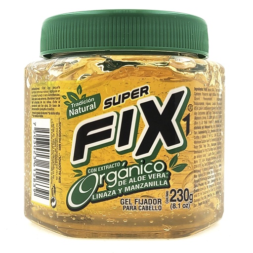 [TSF1583] GEL FIJADOR PARA CABELLO ORGANICO SUPER FIX1 230G
